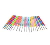 Tyenaza 22 pièces ensemble de crochets crochet en aluminium lisse pour l'artisanat de soulagement de la douleur