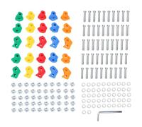 Tyenaza 25 Prises d'escalade pour grimpeur pour Enfants avec matériel, Supports de Mur de Roche pour Adultes, poignées de Mur d'escalade pour Ensemble de Jeu d'aire de Jeux intérieure et