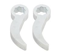 Tyenaza 2pcs Pry Bar Wrench Adaptor Heads, 2 Styles Ratchet Prybar Adapter Adjustable Head Pry Bar Half Shaft Crowbar Removal Car Repairing Tool