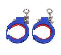 Tyenaza 2PCS Rouleau de Chemin de Câbles, Guide en Nylon Épaissi en Acier Inoxydable Bleu Filetage de Fil Réglable Tirant la Poulie de Pose, pour Coin Intérieur Extérieur
