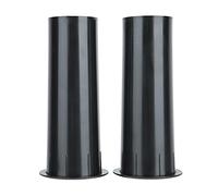 Tyenaza 2pcs Tard à air en Haut-Parleur, 50 mm Speintes murales Lisses Air ABS Tube inversé en Plastique pour Haut-parleurs de 4 à 6 Pouces