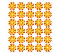 Tyenaza 30pcs Fleurs de Remplacement des mangeoires à colibris, des Ports d'alimentation d'oiseau aux Couleurs Vives pièces faciles à Nettoyer (Red + Yellow (with Yellow Core))