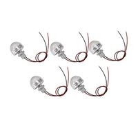 Tyenaza 5Pcs Lampes De Puits LED, DC 12V 1W Mini Projecteur Intégré Lampe De Pont LED Extérieure Encastrée LED dans la Lumière De Puits Au Sol pour Armoire à Bijoux Plafond Escalier Paysage