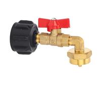 Tyenaza Adaptateur de Recharge de réservoir de gaz QCC1 avec réservoir de gaz de soupape de Commande Adaptateur de coude remplit 1 Livre de réservoir de 5 à 20 LB