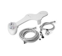 Tyenaza Bidet de toilette eau chaude et froide Double buse fixation de siège de toilette ensemble autonettoyant pour femmes