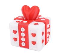 Tyenaza Boîte- ennuyeuse avec vis, 3,94 Pouces ennuyeux Puzzle Box Toue Surprise Funny Prank BOAD Box Money Card Container Novelty (Red White)