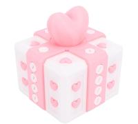 Tyenaza Boîte- ennuyeuse avec vis, 3,94 Pouces ennuyeux Puzzle Box Toue Surprise Funny Prank BOAD Box Money Card Container Novelty (Pink White)