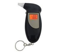 Tyenaza Breath Alcohol Tester, Black Portable Sensitive Sensitive High Précision Air Boulling Alcohol Tester avec 5 porte-paroles, à usage personnel et professionnel