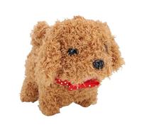 Tyenaza Chien de Marche Golden Retriever interactif électronique en Peluche pour Animal de Compagnie, Chiot Woof et tête animée en Mouvement, Cadeaux d'anniversaire pour Les Tout-Petits (Brun)