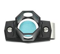 Tyenaza Clip de Support de Craie de Queue de Billard octogonale en Alliage d'aluminium, Accessoire de Billard Noir, Conception magnétique légère et Portable pour Les Joueurs de