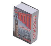 Tyenaza Coffre-Fort pour Livre avec Serrure à Combinaison, Mini Coffre-Fort en Forme de Livre pour Argent, boîte de Rangement secrète cachée pour achée (London, 7,1" x 4,6" x 2,2")