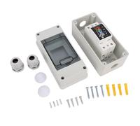 Tyenaza Compteur d'énergie numérique, affichage de la fréquence de puissance du courant de tension, compteur d'électricité multifonctionnel étanche à l'eau, montage sur rail DIN