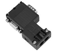 Tyenaza Connecteur de Bus de Terrain de processus, ABS PLC 6ES7 972-0BB12-0XA0 Connecteur DP pour la Communication au Niveau de l'unité et du Terrain dans Le système d'automatisation d'usine (Noir)