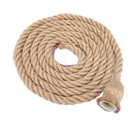 Tyenaza Cordon de Suspension de 2 m, E27 Vintage Corde de Chanvre plafonnier Base Lampe Suspension Porte-Ampoule 85-265V pour Cuisine Salle à Manger Bar Restaurant(1 tête)