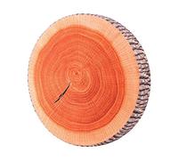 Tyenaza Coussin Rond décoratif, Coussin de Sol Rond en Bois d'arbre 3D pour la Maison, Le canapé, la Chambre à Coucher, Le décor de Salon, la souche