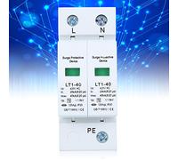 Tyenaza Dispositif de Protection Contre Les surtensions, Dispositif parafoudre de Tension, Module d'arc Blanc 2P LT1-40 40ka appareils modulaires Anti-Tonnerre