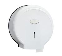 Tyenaza Distributeur De Rouleaux De Papier Toilette Géant, Support Mural étanche sans Poinçon pour Distributeur De Mouchoirs en Papier Simple pour Salles De Bains (27 X 28 X 12 Cm)(Blanc)