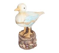 Tyenaza Figurine De Mouette, Statue D'oiseau De Jardin, Figurine De Mouette en Résine De Simulation, Apparence Amusante Et Portable pour la Décoration (24 X 11 Cm)