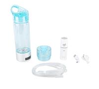 Tyenaza Générateur de Bouteille d'eau d'hydrogène de 400 ML, Tasse de Machine à Eau électrolysée, Ioniseur d'eau Riche en hydrogène avec Tuyau et pulvérisateur