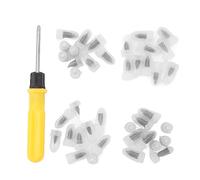Tyenaza Kit de clous de réparation de pneus sous vide 40 pièces, vis en caoutchouc de réparation de pneus pour voitures motos camions bus véhicule agricole