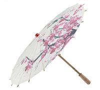 Tyenaza Ladies Paper Parasol, Ombrelle Japonaise, Parapluie d'Art Japonais Ancien de Danse Décoratif Style Chinois, Parapluie Papier à Huile