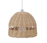 Tyenaza Lampe suspendue en rotin, éclairage suspendu en rotin tissé à la main de style nordique moderne pour chambre d'enfant, accessoires de photographie chez l'habitant (A-01)