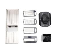 Tyenaza -légumes polyvalent 4 en 1 en acier inoxydable, hachoir à légumes manuel, râpe, broyeur pour pommes de terre, oignons, carottes