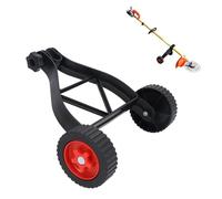 Tyenaza Lithium Lawn Mower Support Wheel, Hauteur réglable Portable Universal String Trimmer Support Wheel for Gardening