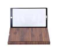 Tyenaza Loupe d'écran de 12 Pouces pour Smartphone, extenseur d'écran pour téléphone Portable, amplificateur d'écran grossissant de téléphone HD 3D Vertical et Horizontal, Support (Brown)