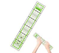 Tyenaza Madam Sew Règle à ourlet chaud pour matelasser un tailleur hautement transparent avec des lignes de grille claires pour les coutures, les ourlets et les plis du tissu