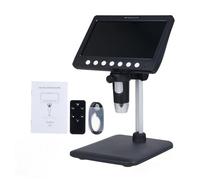 Tyenaza Microscope numérique 5 Millions de Pixels grossissement 1200x avec écran HD de 7,0 Pouces 8 lumières LED Haute luminosité systèmes Pris en Charge pour