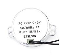 Tyenaza Moteur synchrone, motoréducteur de Moteur électrique 220-240V AC pour vannes motorisées 4W CW/CCW Remplacement 2-Port 3-Port Valve Panne(0.8-1RPM)