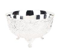 Tyenaza Plateau d'assiette de fruits européen, plat à bibelots, plateau à collation, bol en alliage de zinc, ornements avec design rétro pour le stockage des bonbons, plateau de service