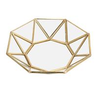 Tyenaza Plateau De Rangement, Plateau Octogonal De Rangement en Verre, Plateau D'affichage Décoratif, Organisateur D'assiettes à Dessert pour Articles Divers