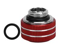 Tyenaza raccord en T transparent adaptateur de refroidissement par eau PC Tube dur raccord de Tube rigide accessoires d'ordinateur HYGKNT14MM (Rouge)