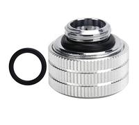 Tyenaza raccord en T transparent adaptateur de refroidissement par eau PC Tube dur raccord de Tube rigide accessoires d'ordinateur HYGKNT14MM (Argent)