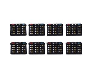 Tyenaza Remplacement du Clavier numérique 8 pièces, Clavier numérique en Silicone pour interphone Radio bidirectionnel UV9R Plus, réactivité Tactile et Ajustement Parfait