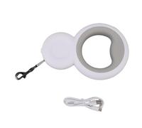 Tyenaza Retractable Dog Leash, Built in Poop Bag Holder with LED Light Pet Walking Leash for Medium Dogs Up to 30KG