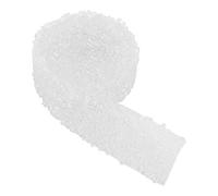 Tyenaza Rouleau de Ruban en Diamant pour Décoration - Ruban en Cristal Mesh pour des Projets DIY d'Anniversaire et de Mariage (Blanc)