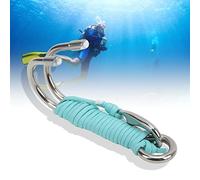 Tyenaza Scuba Diving Drift Crochet, plongée sous-Marine Double Double Crochet dérive en Acier Inoxydable avec Ligne Lumineuse, pour Les Accessoires de plongée en Grotte (Luminous Sky Blue)