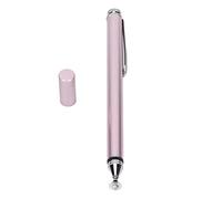 Tyenaza Stylet Actif précis Sensible Silencieux Capuchon magnétique en Alliage d'aluminium résistance à l'usure Stylo Tactile Intelligent (Rose)