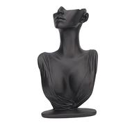 Tyenaza Support De Mannequin De Boucles D'oreilles, Présentoir De Collier De Buste élégant Et Léger En Résine Pour Montrer des Bijoux, Colliers, Boucles D'oreilles, Bagues (noir)