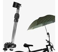 Tyenaza Support de parapluie extensible en acier inoxydable pour poussette, fauteuil roulant, vélo, pour une utilisation polyvalente (29 x 8 cm)