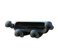 Tyenaza - Support de téléphone Portable pour Voiture avec Verrouillage Automatique, Mini Support pour Grille d'aération, pour téléphone de 4,7 à 6,9 Pouces (Argent)