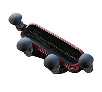 Tyenaza - Support de téléphone Portable pour Voiture avec Verrouillage Automatique, Mini Support pour Grille d'aération, pour téléphone de 4,7 à 6,9 Pouces (Rouge)
