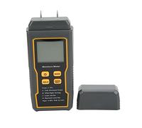 Tyenaza Type de broche humidimètre numérique 4 Modes de mesure rétro-éclairage écran LCD mise hors tension automatique pour sol en papier bois (2 Probes)