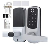 Tyenaza WiFi Smart Lock empreinte digitale mot de passe carte déverrouillage à distance écran tactile avec clé mécanique pour TUYA