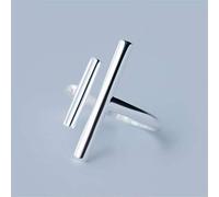 TYERY Bague en Argent S925, Ligne de Personnalité Féminine Bague Ouverte Bague de Mode Index Bague Queuebague en argent s925, Ouverture réglable