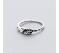 TYERY Bague en Argent S925, Personnalité Féminine Thaïlandaise en Argent Rétro, Bague Ouverte en Flèche de Cupidon, Bague en Flèchebague en argent s925, Ouverture réglable