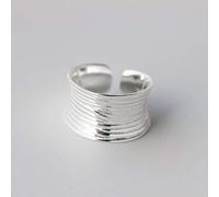 TYERY S925 Argent Ring, Bague de Ligne de Visage Large de Style Ethnique de Mode Féminine, Bague D'Index de Bague Personnalisée Pour Femmebague en argent s925, Ouverture réglable